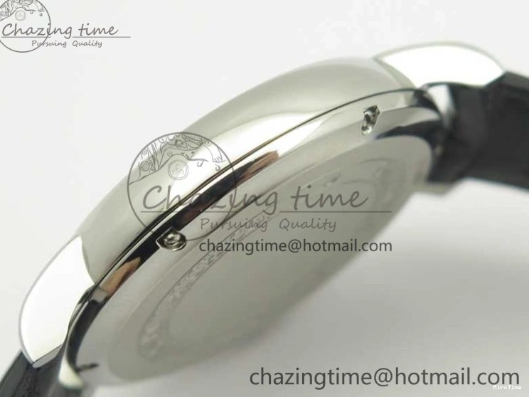 MIROTIME 0518 Portofino Automatic SS TWF 1:1 Best Edition Black Dial on Black Leather Strap A TravelReady 7199